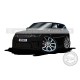 Range Rover Sport Cartoon Caricature in Narvik Black
