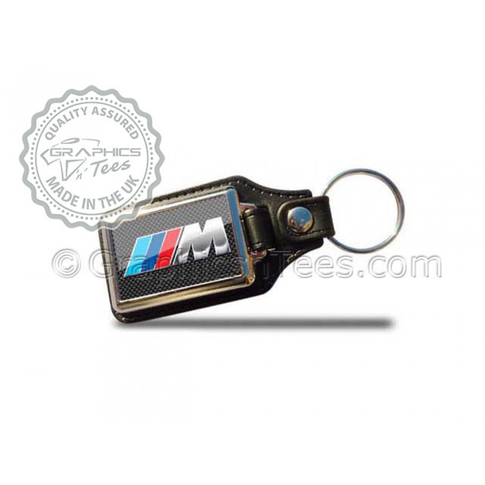 CFMOFFERS2020 Keyring M Sports Tech Performance Plain Carbon M Series Motorsport double Sided Keychain Black in Gift Box