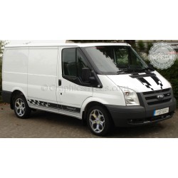 Ford Transit MK7 Sport ST Style Bonnet and Side Stripes Stickers Vinyl Graphic Van Decals