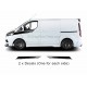 MK8 Ford Transit Custom Side Stripes Stickers Vinyl Graphic Van Decals