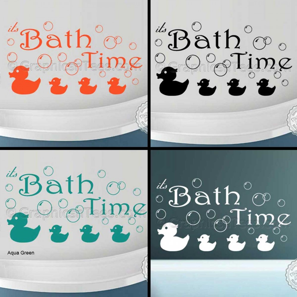 All Our Wall  Art  Designs Bath Time Wall  Art  Sticker  