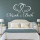 Personalised Bedroom Wall Sticker, Together Forever Romantic Love Quote Decor Decal