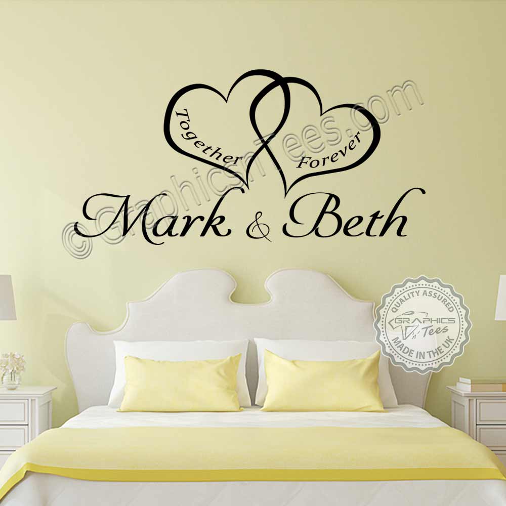 Together Forever Wall Sticker Decal Decor Bedroom Love Art Quote Home Vinyl