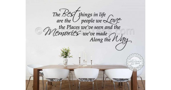 The best thing about Memories is making them Wall Art Home Decor/Wall decals 