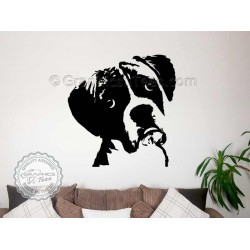 Boxer Dog Wall Sticker Home Mural Dog Wall Decor Decal