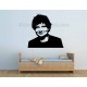 Ed Sheeran Face Silhouette, Bedroom Wall Art Mural Sticker Decal
