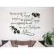 Inspirational Quote, Secret Of Change, Motiviational Wall Sticker Quote, with Orchid Flowers