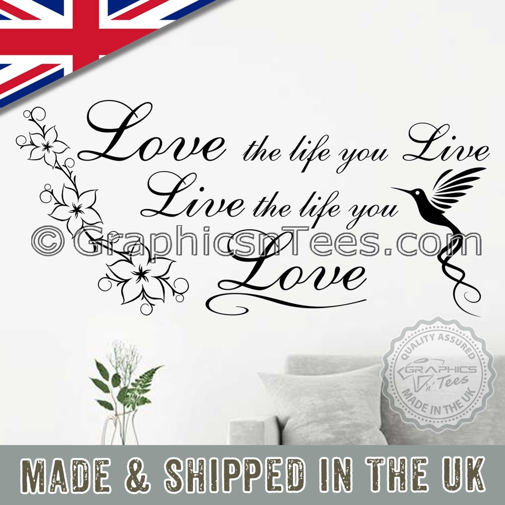 ZSSZ The Love of A Family Makes Life Beautiful Vinyl Wall Decal Inspirational Quotes Art Lettering Saying Motto Home Decor 