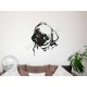 Cute Pug Puppy Dog Wall Sticker, Vinyl Mural Decal