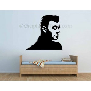 Sam Smith Face Silhouette, Bedroom Wall Art Mural Sticker Decal