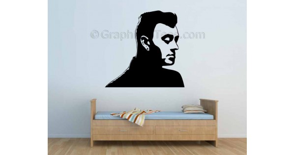 Sam Smith Face Silhouette, Bedroom Wall Art Mural Sticker Decal