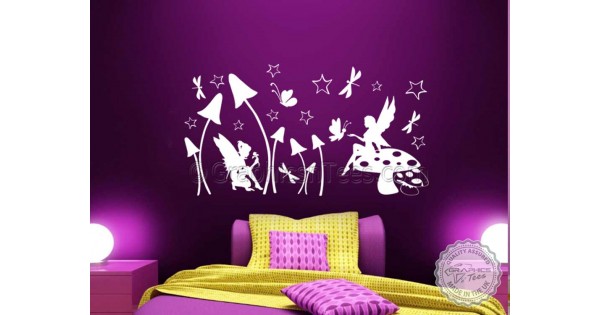 girl wall decal Wall sticker Star Fairy wall decal for kids room nursery wall decals,children wall decal,vinyl stickers,vinyl decal