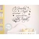 Guardian Angel, Guard Me While I Sleep Tonight,  Nursery Wall Sticker Quote, with sleeping baby angel