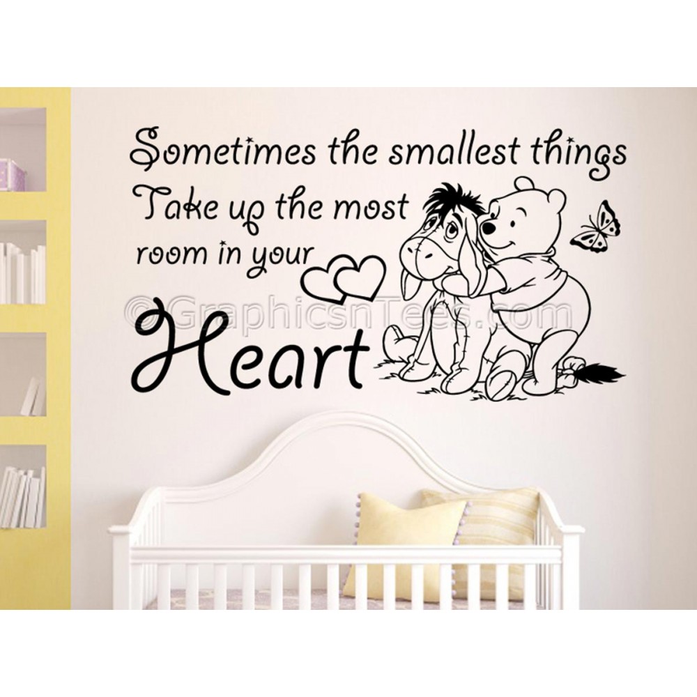 Sometimes The Littlest Things Take the Most Room in Your Heart Nursery Art