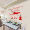 Funny Kitchen Wall Stickers Fun Wine Quote Decor Decals