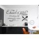Personalised Family Wall Sticker, Cooking Up Memories Kitchen Wall Quote Decal