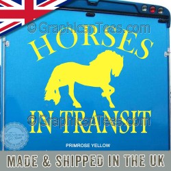 Horse Box Stickers Horses In Transit Trailer Vinyl Graphic Decals - 04