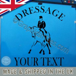 Personalised Dressage Horse Box Decals Horse Trailer Stickers