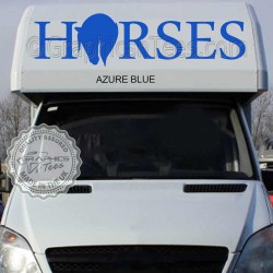 Horse Box Vinyl Graphic Decals Horses Trailer Van Stickers - 2