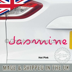 Personalised Love Island Style Car Bumper Stickers Window Graphic Decals - 17 Colours Choices