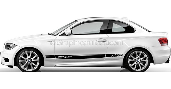 BMW 1 Series Car  Stickers  Custom Side Stripe Car  Vinyl Decals 