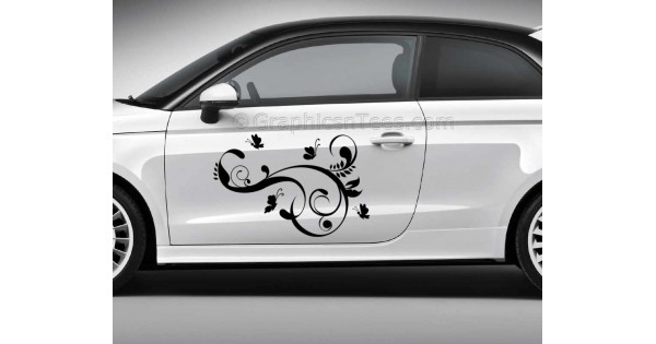 Butterfly Car Stickers, Custom Graphic Decal - Girly Car Stickers