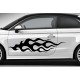 Flames Custom Car Stickers Vinyl Graphic Decals x 2 - Flames01
