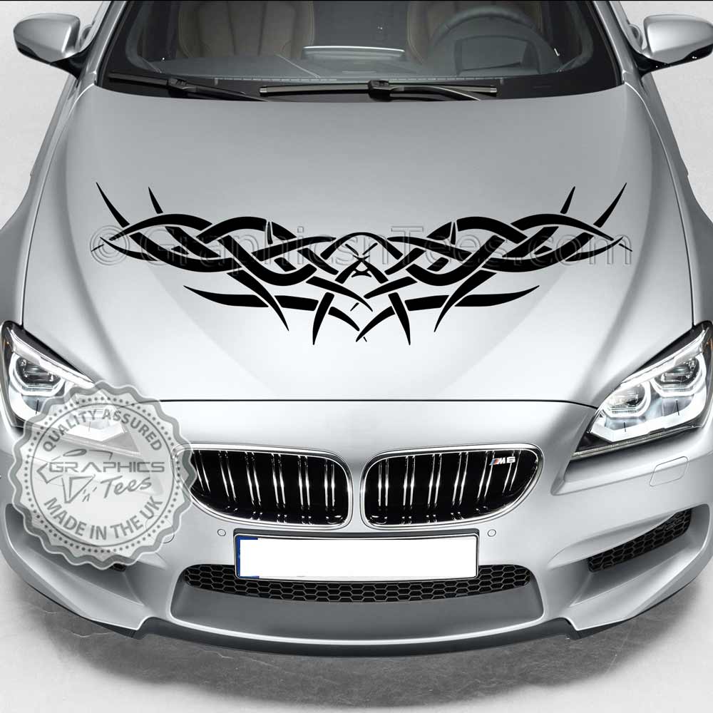 Tribal Car Bonnet Stickers Custom Vinyl Graphic Decals