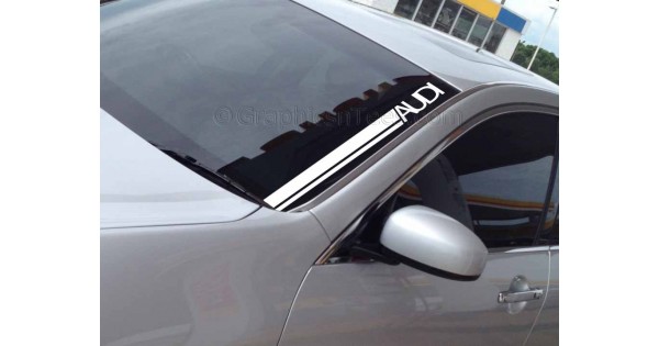 Audi Windscreen Sticker Decal Graphic
