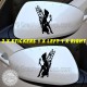 Fairy Pixie Wing Mirror, Bumper, Car Body Sticker x 2