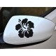 Hibiscus Flower Wing Mirror, Bumper, Car Body Stickers