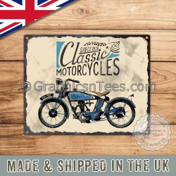 Classic Motorcycles Vintage Metal Sign