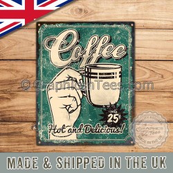 Classic 25c Coffee Vintage Metal Sign