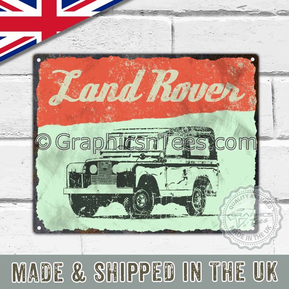Plaque Range Rover en métal