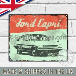 Ford Capri MK1 Retro Vintage Metal Sign