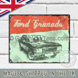 Ford Granada MK1 Retro Vintage Metal Sign