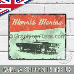 Morris Marina Retro Vintage Metal Sign