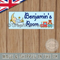 Personalised Door Sign Baby Boys Bedroom Nursery Name Plaque Ideal Gift Idea