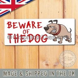 Beware Of The Dog Garden Gate Sign Funny Shed Plaque Gift Idea