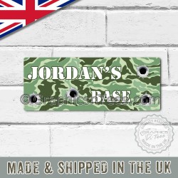 Military Army Style Personalised Name Plate Sign Bedroom Game Room Den Office Personalized Door Aluminium Metal Plaque Ideal Gift Idea 02