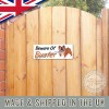 Personalised Beware Of The Dog Garden Gate Sign British Bulldog Name Plate Plaque Gift Idea