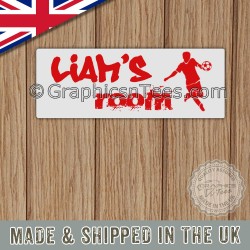 Personalised Door Sign Boys Bedroom Name Plate Football Plaque Ideal Gift Idea 2