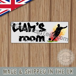 Personalised Door Sign Boys Bedroom Name Plate Football Plaque Ideal Gift Idea 3