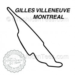 Canada Montreal Gilles Villeneuve Race Track Sticker Vinyl Graphic Decal F1 Formula 1