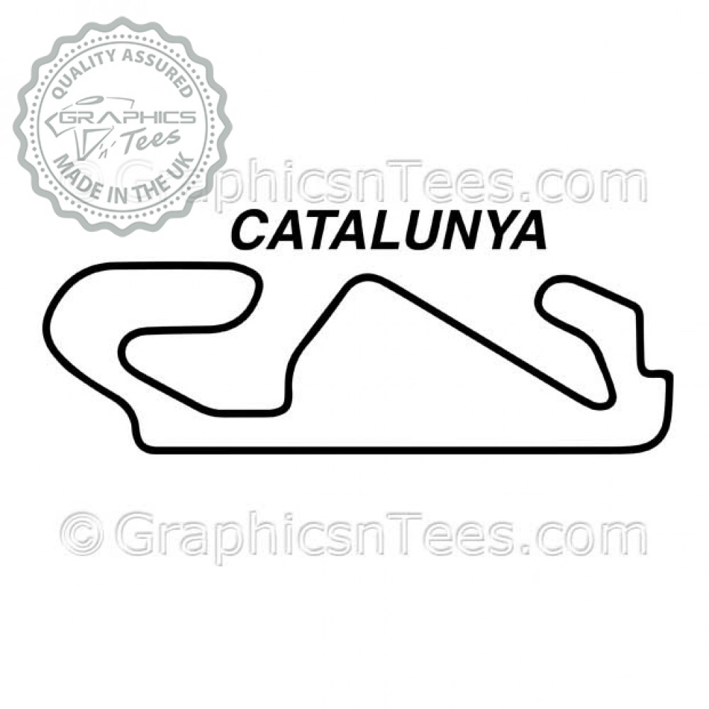 Catalunya Track Decal Sign Formula 1 Cataluña Cataluna F1 Car Window Sticker