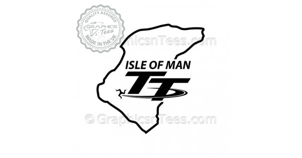 ISLE Of MAN TT Races Manx Moto GP Racing Bike Helmet Decals Stickers – 3 (75mm) X2 By StickersWorld